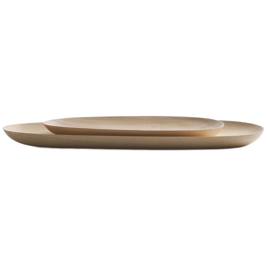 Ethnicraft Thin Oval Boards Set Sycamore 1