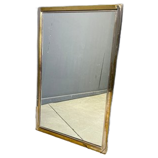 Vintage Brass Mirror By Belgochrom, 1970s 1