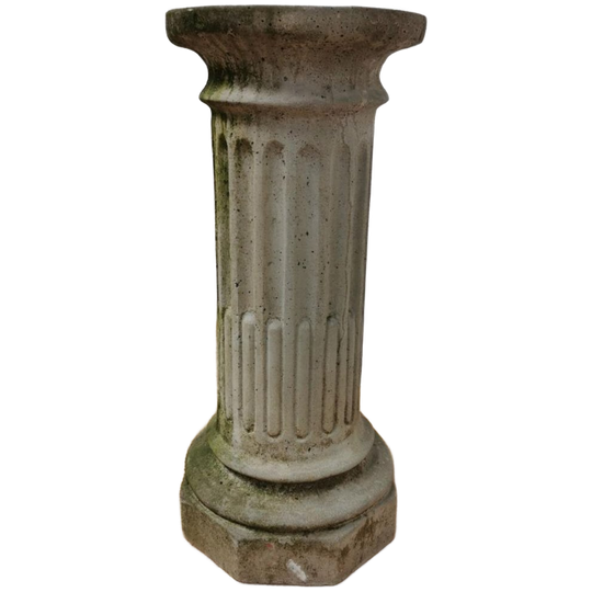 Antiek, Brocante Franse Zuil Of Pied De Stalle Voor Bloembak. Steen 1