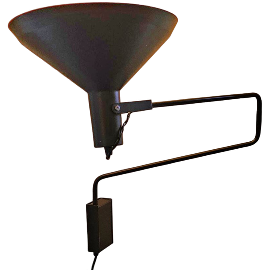 Articulating Metal Wall Light / Paperclip Lamp / Hoogervorst For Anvia / Large Edition / 1970s 1