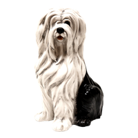 Vintage Italiaans Design Met De Hand Geschilderde Keramieke Hond