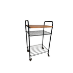 1x Vintage Bijzettafel/70’s Trolley In Teak thumbnail 1