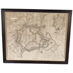 Antieke Kaart Van Menen Ca. 1745 thumbnail 1
