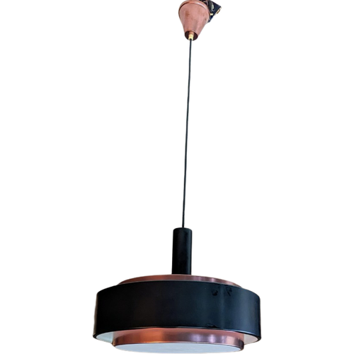 Vintage Lamellen Hanglamp In De Stijl Van Jo Hammerborg Voor Fog&Morup Jaren 60S/70S