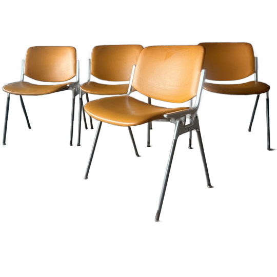 4x Dsc106 Chairs By Giancarlo Piretti For Castelli,1960s 1