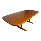 Vintage Deense Uitschuifbare Eettafel Tafel Massief Teak thumbnail 1