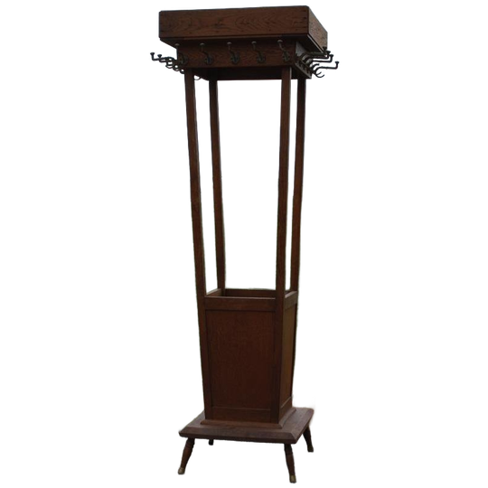 Antieke Eiken Kapstok 1