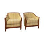 Set Of 2 Art Deco Fauteuils By Burov Paris thumbnail 1