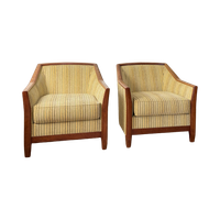 Set Of 2 Art Deco Fauteuils By Burov Paris