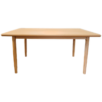Vintage Deense Eettafel In Beukenhout Van Gudme Uit 1970
