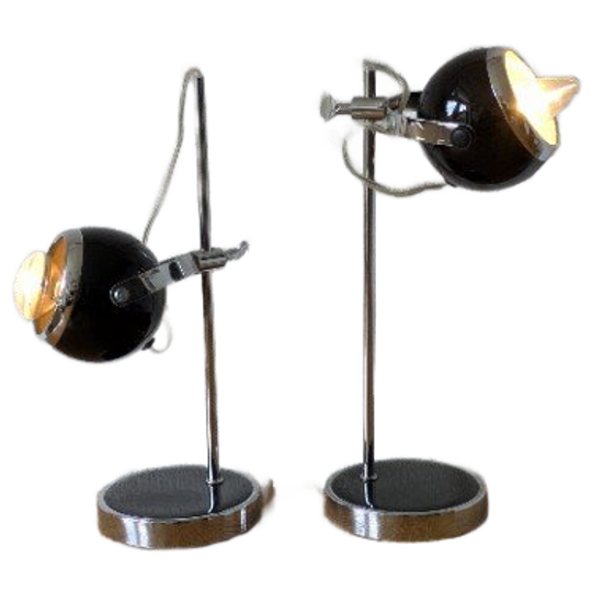 Leitmotiv Lamp Black/chrome – Eyeball Table Lamp 1