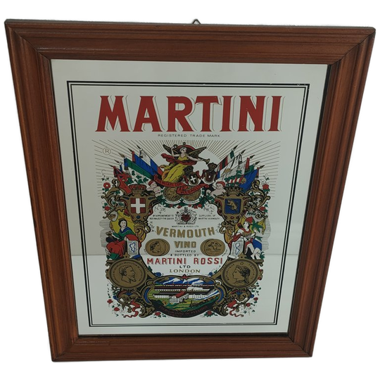 Originele Pubspiegel Martini & Rossi Vermouth 1