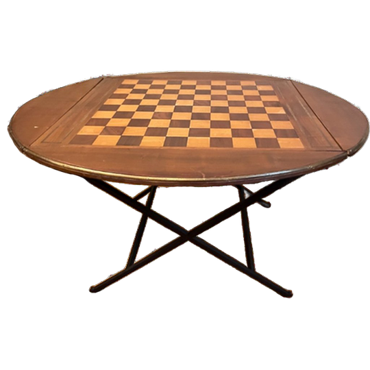 Lage Dambord Tafel Speeltafel Salontafel Vintage Frans 1