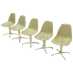 Set Of 5 La Fonda Dining Chairs By Charles & Ray Eames For Vitra Herman Miller 1970s thumbnail 1