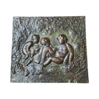 Mooi Brons Reliëf Met Cherubijntjes