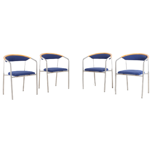 Set Of 4 Henrik Tengler ‘Chairman’ Chairs By Hansen & Sorensen, Denmark