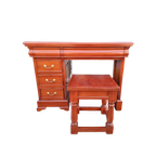 Klassieke Mahonie, Houten Kaptafel, Bureau, Schrijftafel Met thumbnail 1