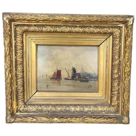 Hendrik Willem Mesdag? - Maritiem Schilderijtje 1