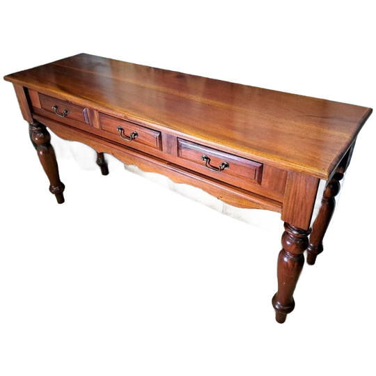 Klassieke Mahoniehouten Sidetable, Wandconsole Haltafel, Geb 1