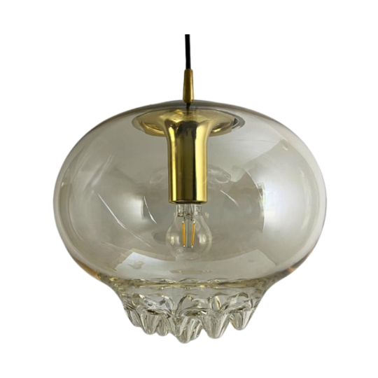 Vintage Design Hanglamp Glas, Druppels - Peill & Putzler 1