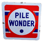 Tof Groot Xxl Emaille Bord Van Het Franse Merk Pile Wonder. thumbnail 1