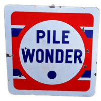 Tof Groot Xxl Emaille Bord Van Het Franse Merk Pile Wonder.