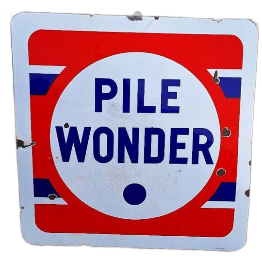 Tof Groot Xxl Emaille Bord Van Het Franse Merk Pile Wonder. 1