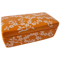 Oranje Porselein Doosje Sieraden Doos