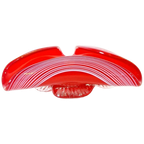 Vintage Glazen Schaal Mondgrblazen Kunst Glas Schaaltje thumbnail 1