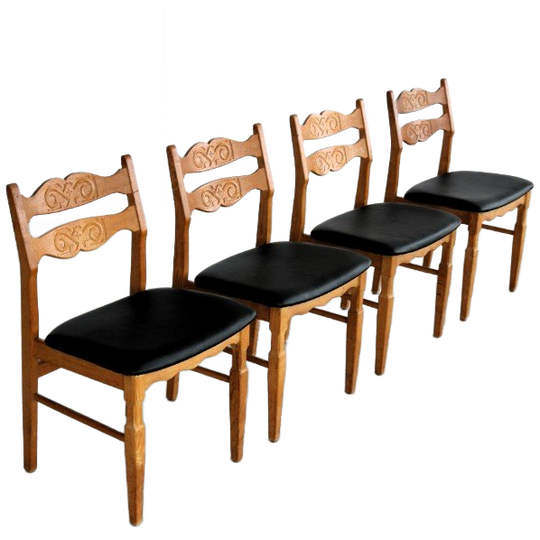 Brutalist Eetkamerstoelen | Vintage Stoelen | Jaren 60 | (5) 1