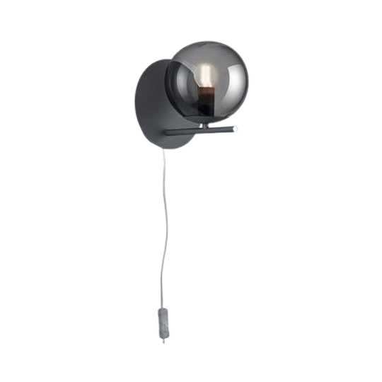 Trio Pure Wandlamp Grijs / Glas / Antraciet - Tweedekans 1