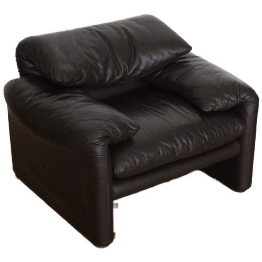 Maralunga Lounge By Vico Magistretti For Cassina, 1970s 1