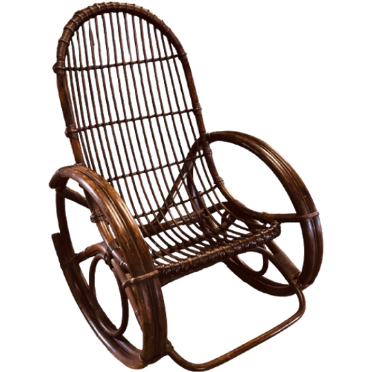 Rotan Bamboe Schommelstoel , Manou Schommelstoel, Reliving 1