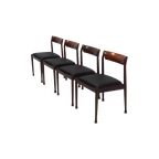 Set Of 4 Solid Rosewood Dining Chairs Danish Design 1960S thumbnail 1