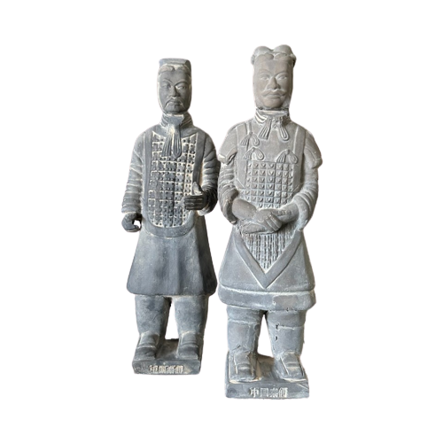 Set Van Handgemaakte Chinese Warriors Vintage