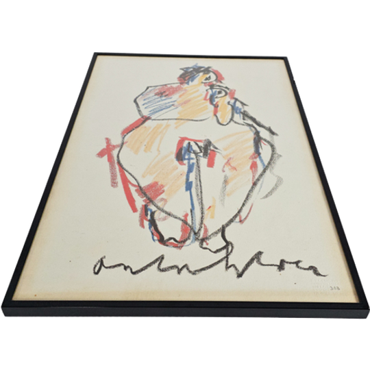 Anton Heyboer - Madonna Met Kind - Zeefdruk - Limited Edition - 1990 1