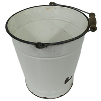 Decoratieve Emaille Brocante (Melk) Emmer Groot