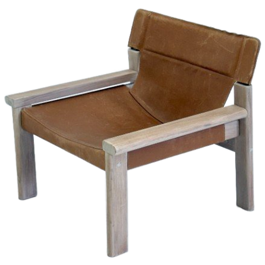 Tuigleren Cognac Kleurige Fauteuil 1