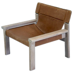 Tuigleren Cognac Kleurige Fauteuil thumbnail 1