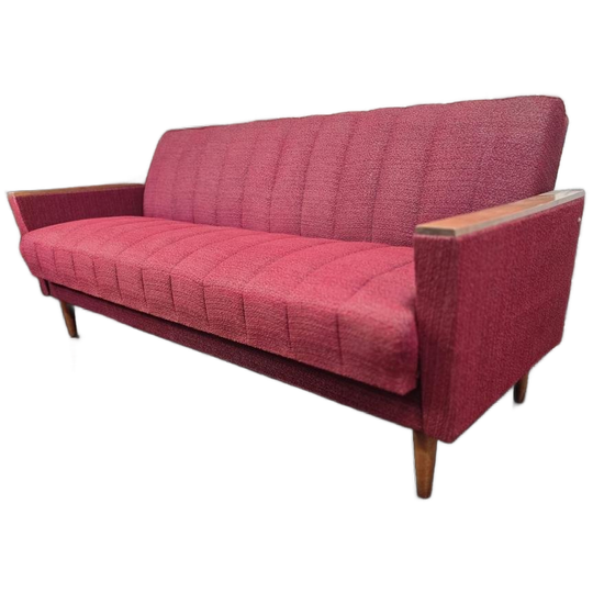 Vintage Houten Daybed / Zetel / Canapé 1