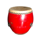 Trommel - Vintage Chinese Drum (Tanggu) - 19Th Century thumbnail 1