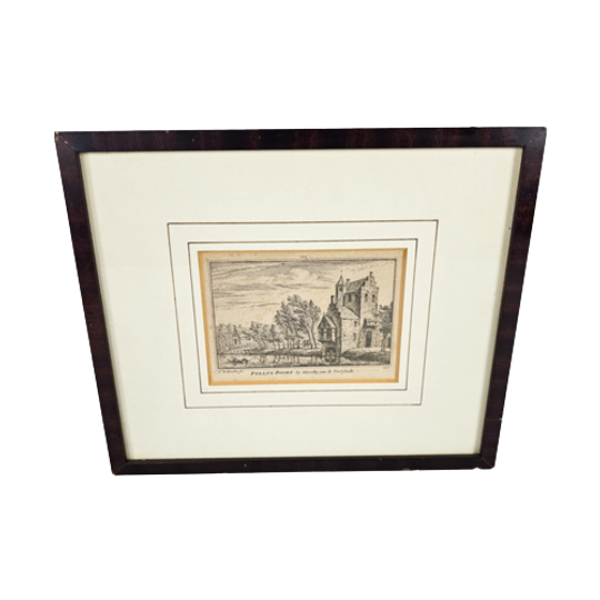 Pellus-poort Bij Utrecht Aan Den Voorstadt - A. Rademaker Fec. - Ets - 1730 1