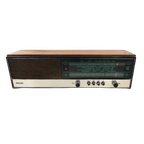 Retro Vintage Radio Jaren 70 Philips Teakhout thumbnail 1