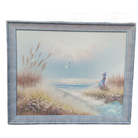 Vintage Origineel Schilderij.olieverf Op Panel Ingelijst Met Ophangsysteem . Philip Sandez...