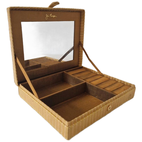 Jim Thompson Juwelen Spiegel Makeupspiegel Doos Makeup Doos Vintage Doos Spiegel 1