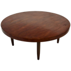Vintage Houten Ronde Salontafel Jaren 60 Design thumbnail 1