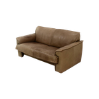 Neck Leather 2,5-Seater Sofa By Hugo De Ruiter For Leolux 1970S thumbnail 1