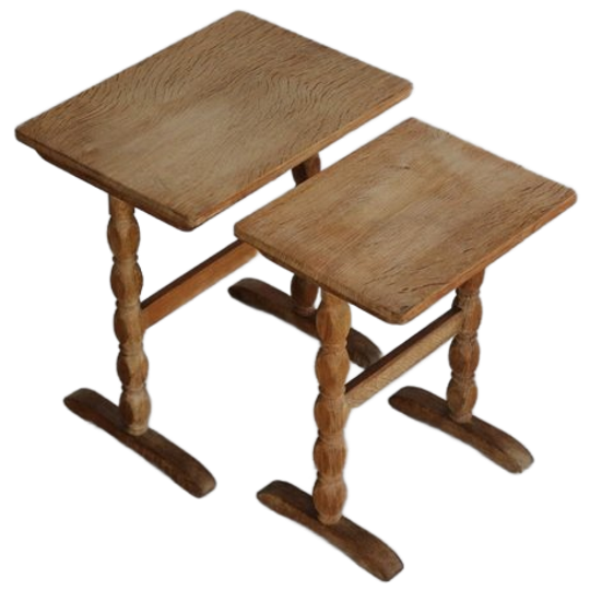 Brutalist Bijzettafels | Nesting Tables | Jaren 60 | Deens 1