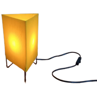 Vintage IKEA Gele Statieflamp, Jaren 80/1980