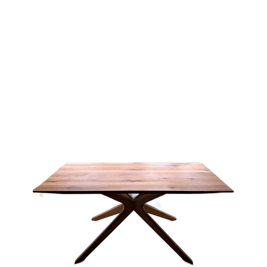 Massief Eikenhout Eettafel (voor 6-8 Personen) 1